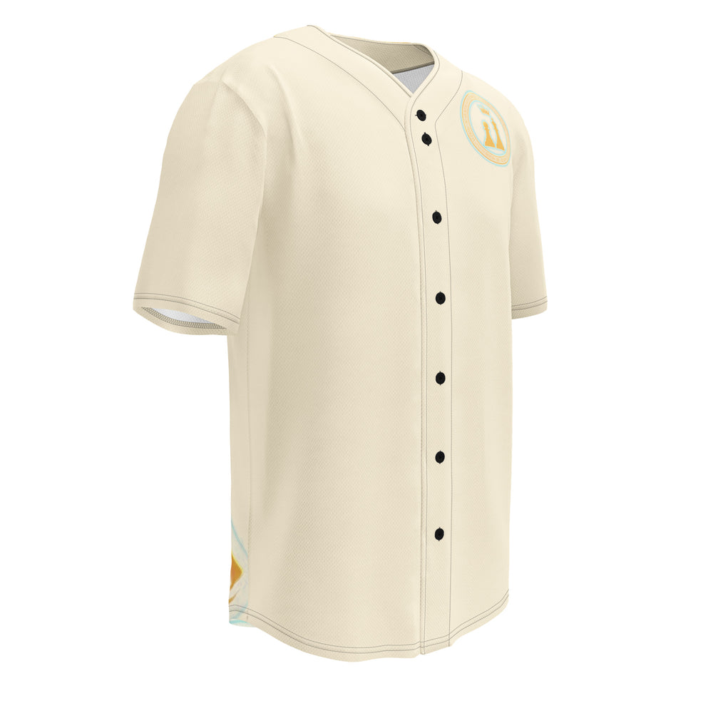 One Family Cream City Baseball Jersey, cream with gold crowned king
