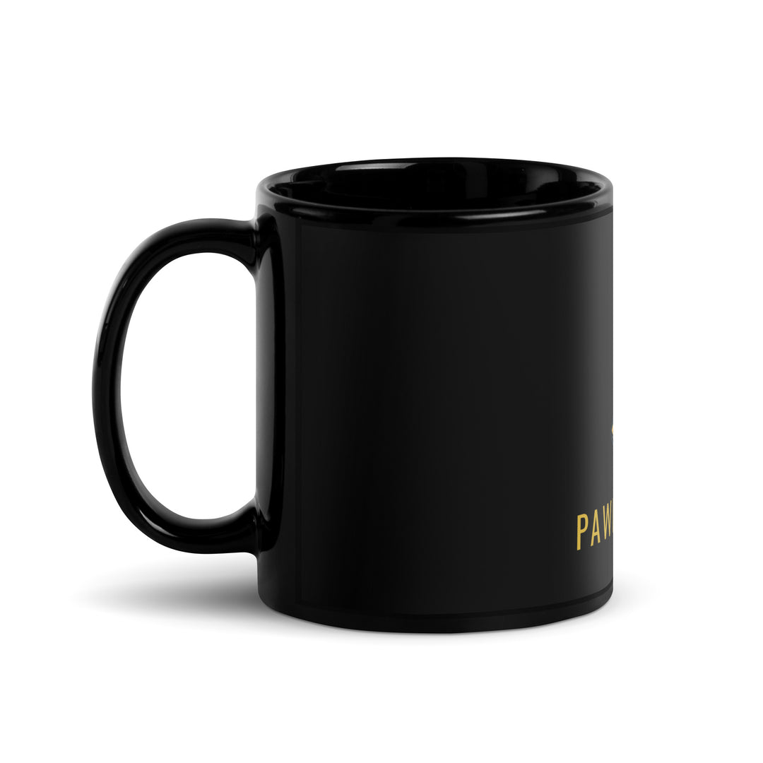 Pawn to King Mug — One Family — One Family merch, gold crowned king emblem, black and gold