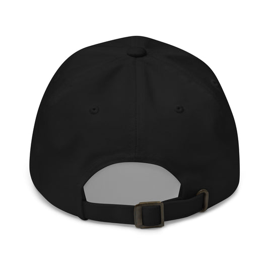 One Family Baseball Cap — One Family merch, crowned mic emblem, black and gold