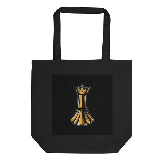 One Family Tote — One Family merch, crowned mic emblem, black and gold