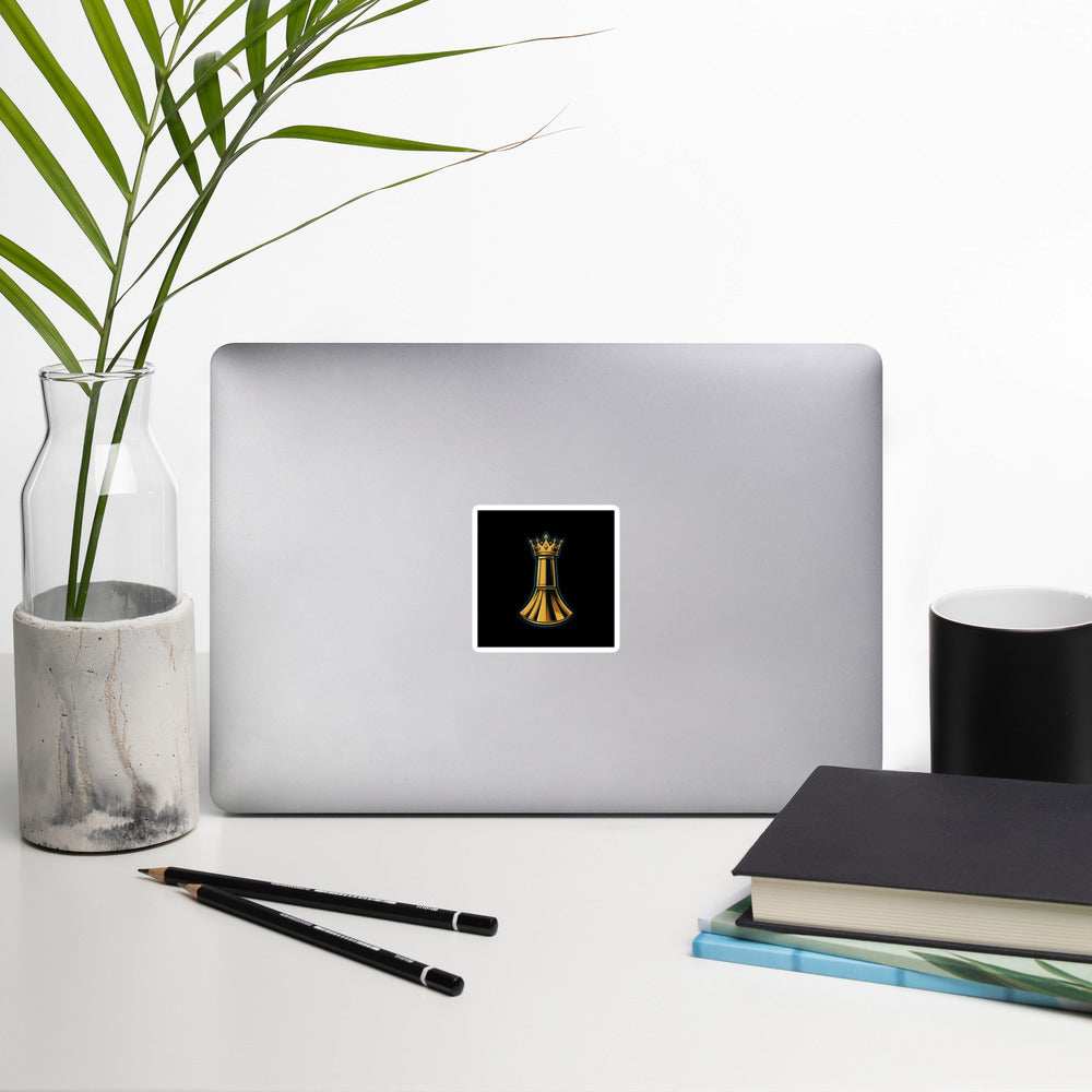 One Family Sticker Pack — One Family merch, crowned mic emblem, black and gold
