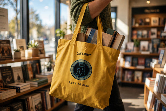 Royal Gold Duo Seal Tote — realistic lifestyle photo