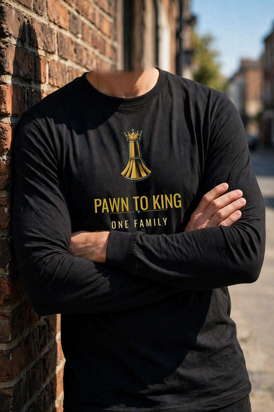 Pawn to King Long Sleeve — realistic lifestyle photo