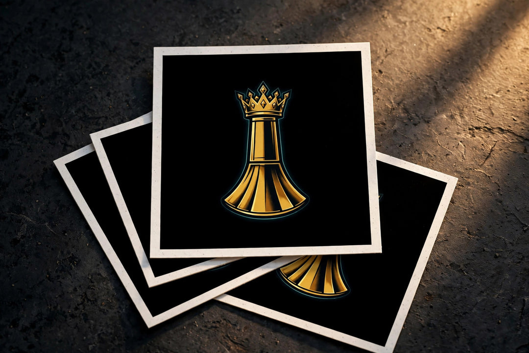 One Family Sticker Pack — One Family merch, crowned mic emblem, black and gold