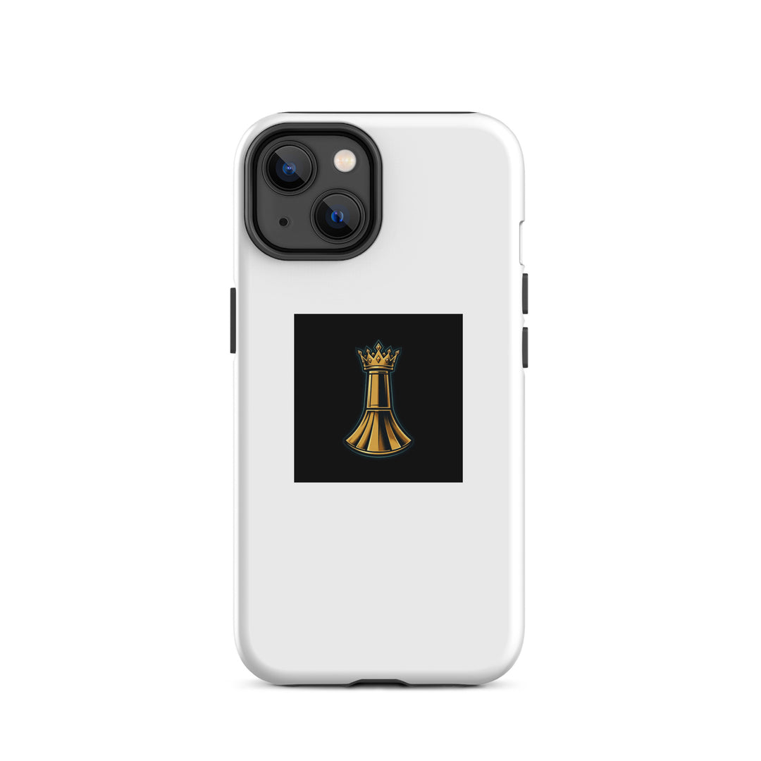 One Family Tough Phone Case — One Family merch, crowned mic emblem, black and gold