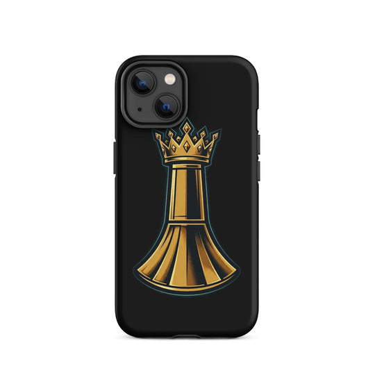 Pawn to King Phone Case — One Family — One Family merch, gold crowned king emblem, black and gold