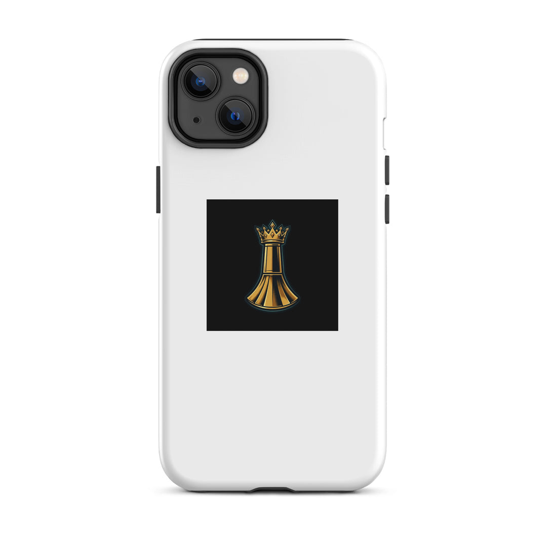 One Family Tough Phone Case — One Family merch, crowned mic emblem, black and gold