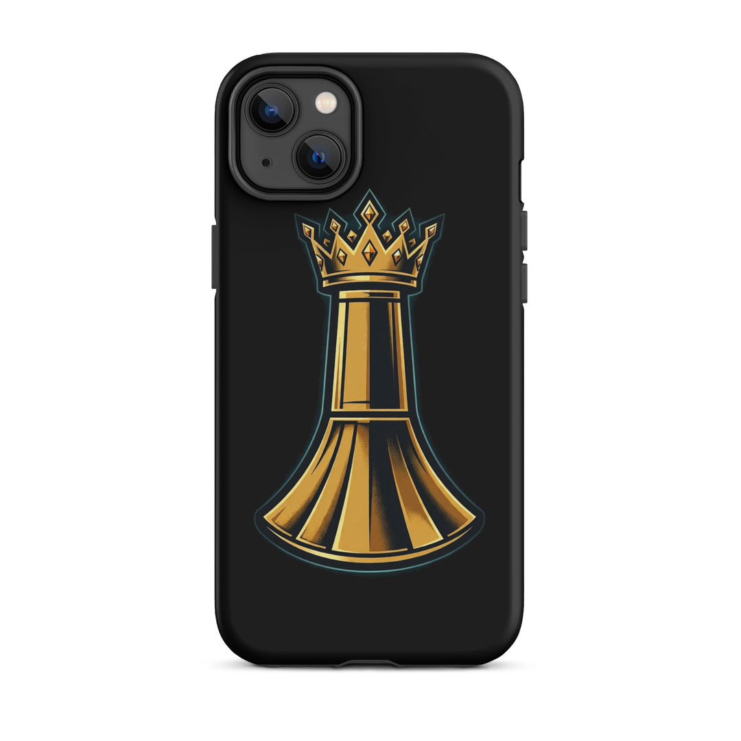 Pawn to King Phone Case — One Family — One Family merch, gold crowned king emblem, black and gold
