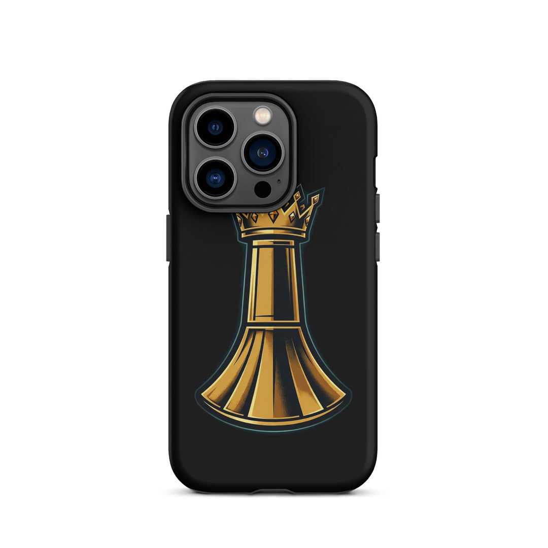 Pawn to King Phone Case — One Family — One Family merch, gold crowned king emblem, black and gold