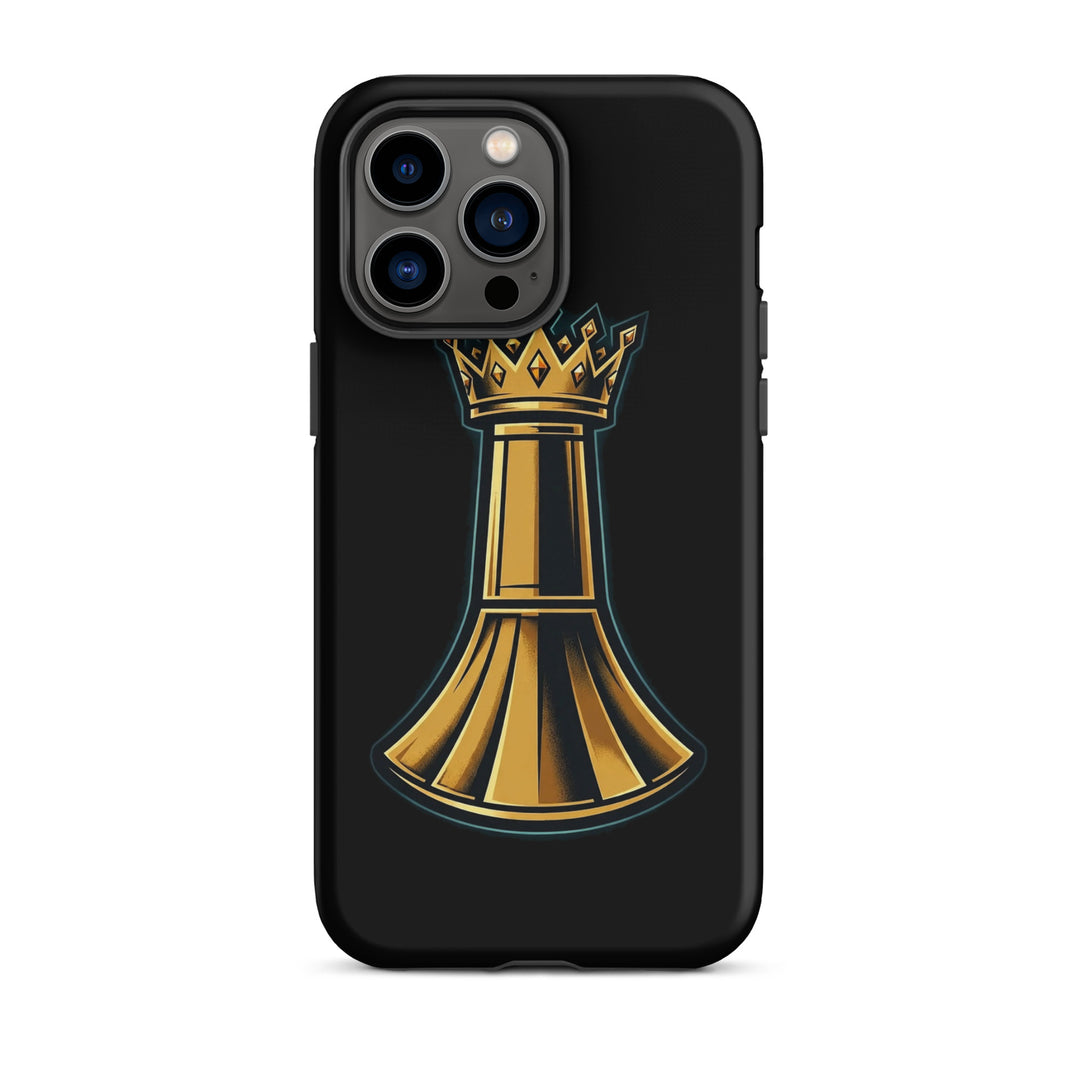 Pawn to King Phone Case — One Family — One Family merch, gold crowned king emblem, black and gold