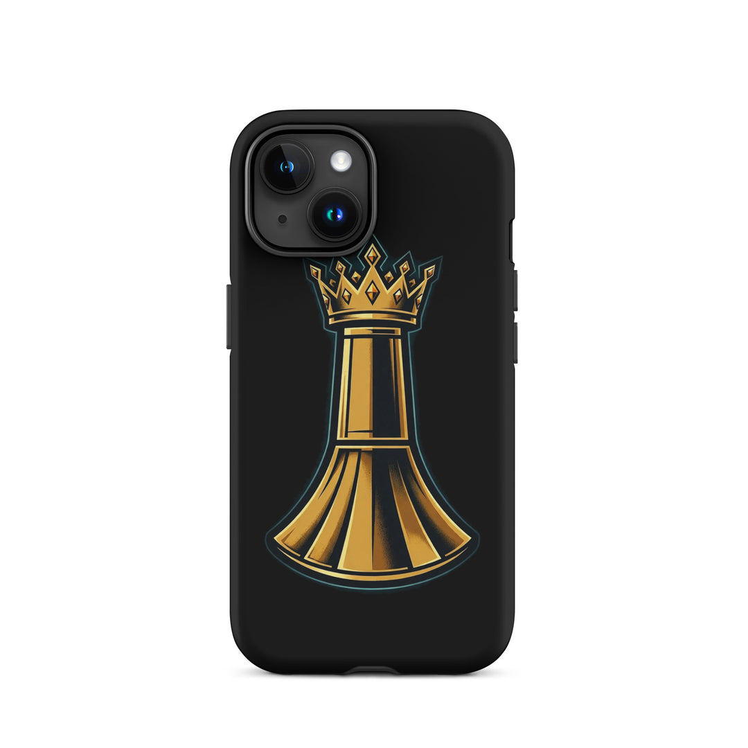 Pawn to King Phone Case — One Family — One Family merch, gold crowned king emblem, black and gold