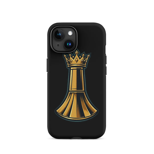 Pawn to King Phone Case — One Family — One Family merch, gold crowned king emblem, black and gold