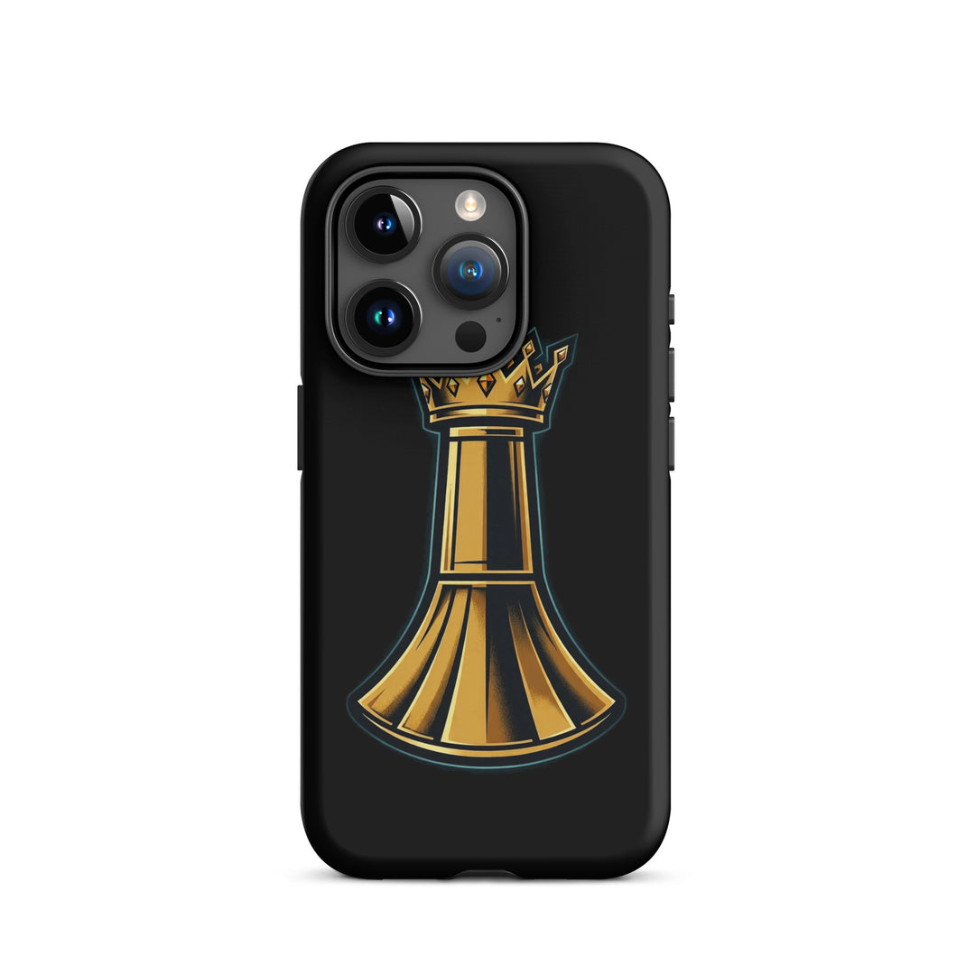 Pawn to King Phone Case — One Family — One Family merch, gold crowned king emblem, black and gold