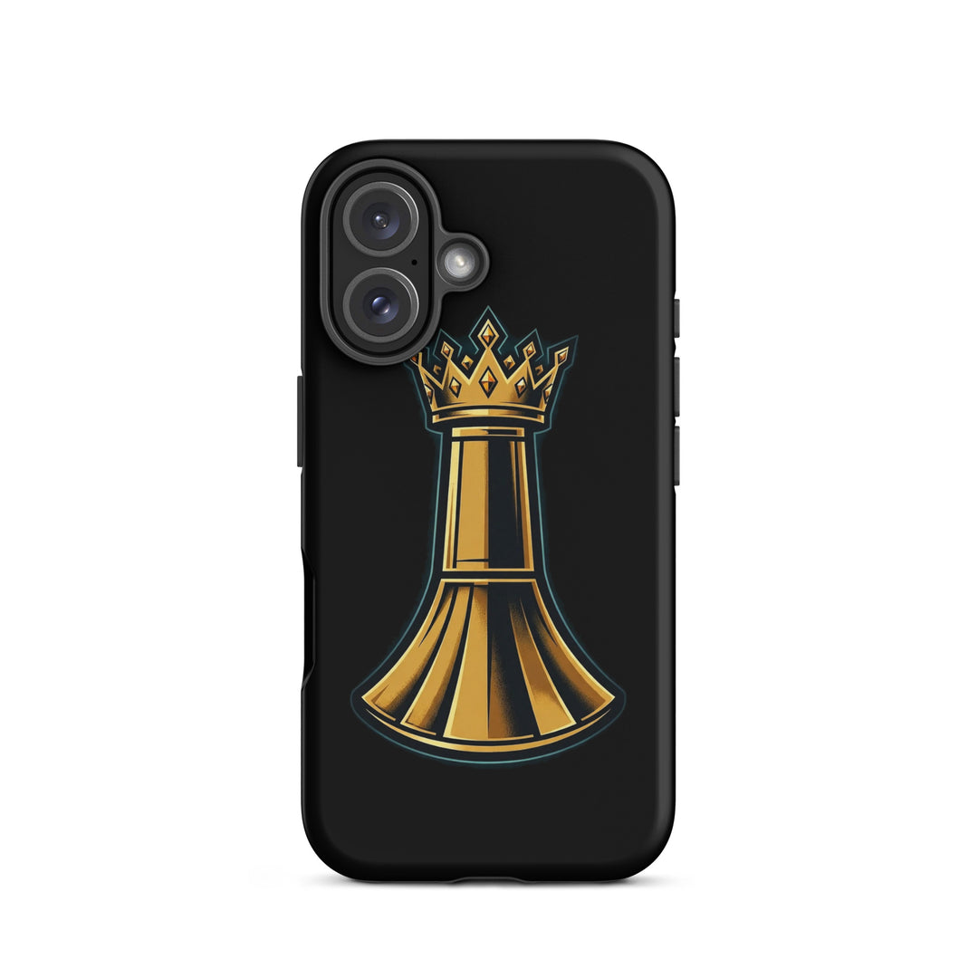 Pawn to King Phone Case — One Family — One Family merch, gold crowned king emblem, black and gold