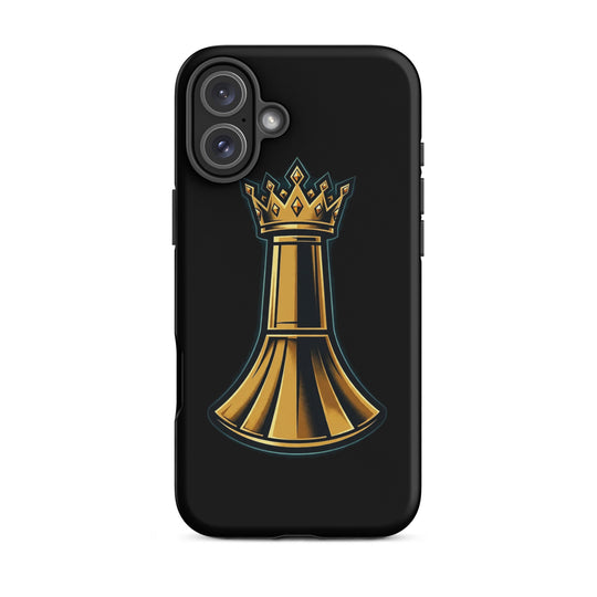 Pawn to King Phone Case — One Family — One Family merch, gold crowned king emblem, black and gold