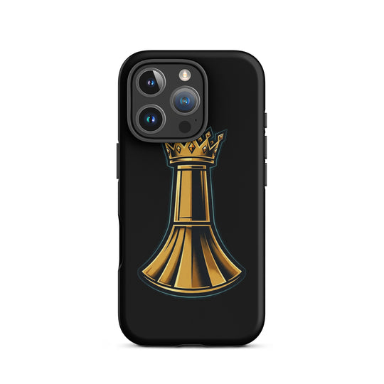 Pawn to King Phone Case — One Family — One Family merch, gold crowned king emblem, black and gold
