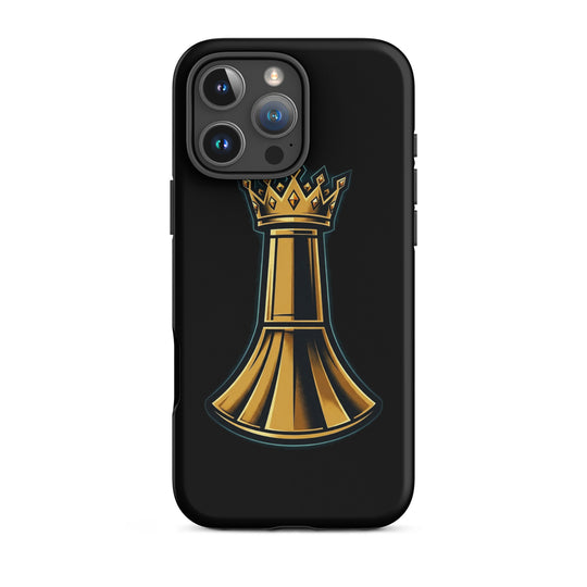 Pawn to King Phone Case — One Family — One Family merch, gold crowned king emblem, black and gold