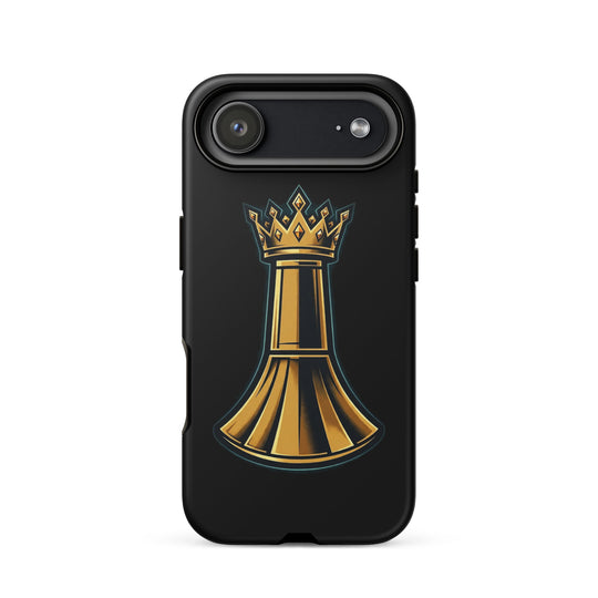 Pawn to King Phone Case — One Family — One Family merch, gold crowned king emblem, black and gold
