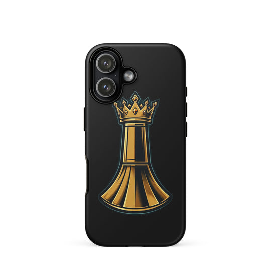 Pawn to King Phone Case — One Family — One Family merch, gold crowned king emblem, black and gold