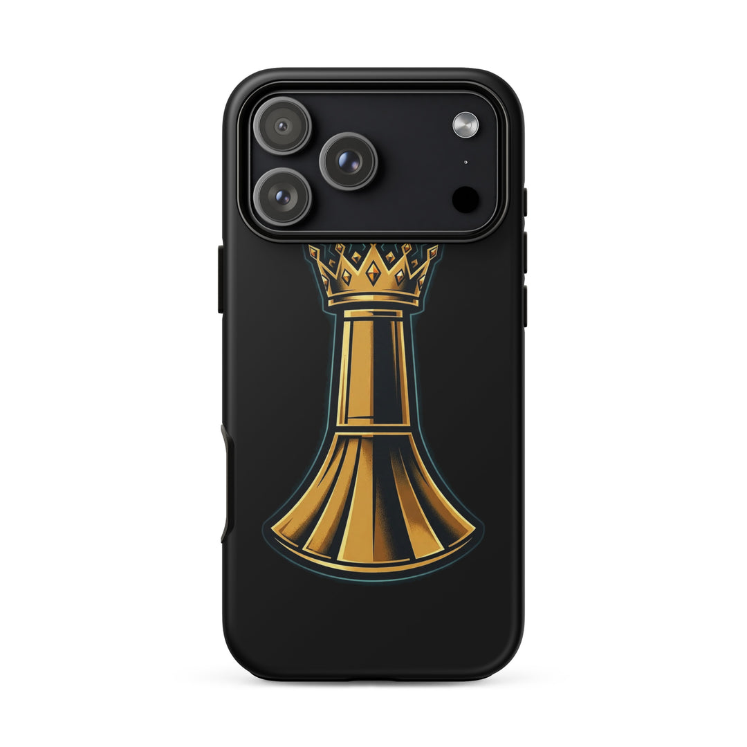 Pawn to King Phone Case — One Family — One Family merch, gold crowned king emblem, black and gold