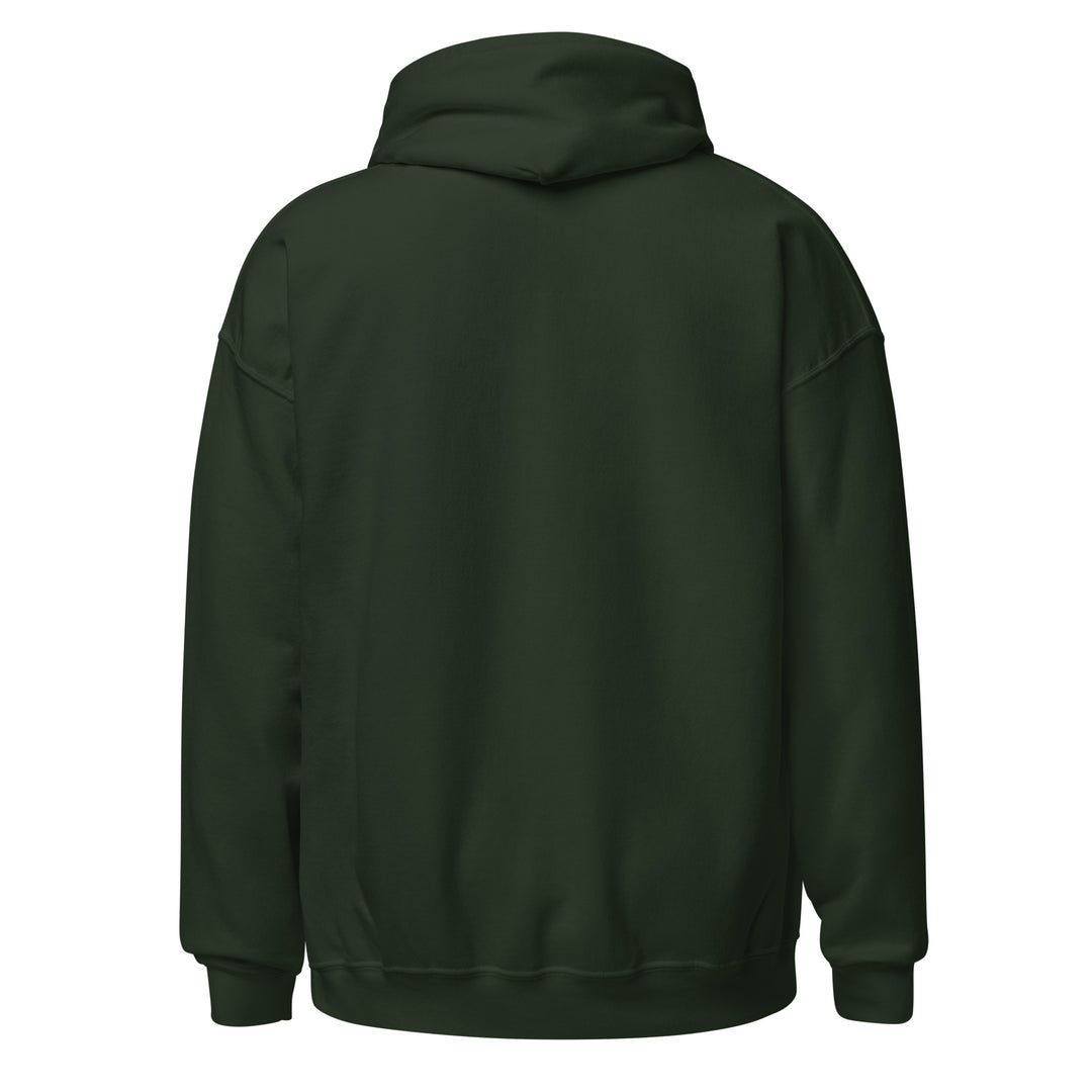 Pawn to King Crowned Pawn Hoodie — One Family (Deep Teal) — One Family merch, gold crowned pawn emblem, forest green and gold