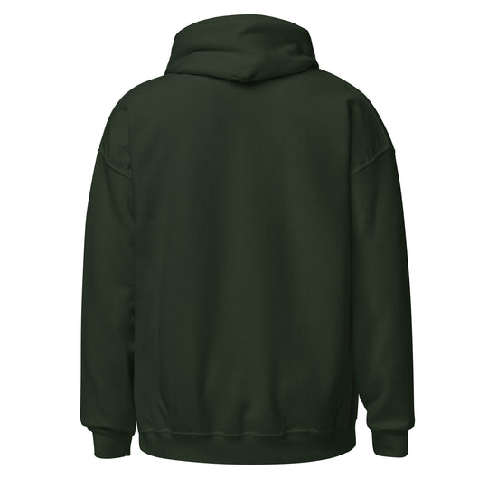 Pawn to King Crowned Pawn Hoodie — One Family (Deep Teal) — One Family merch, gold crowned pawn emblem, forest green and gold