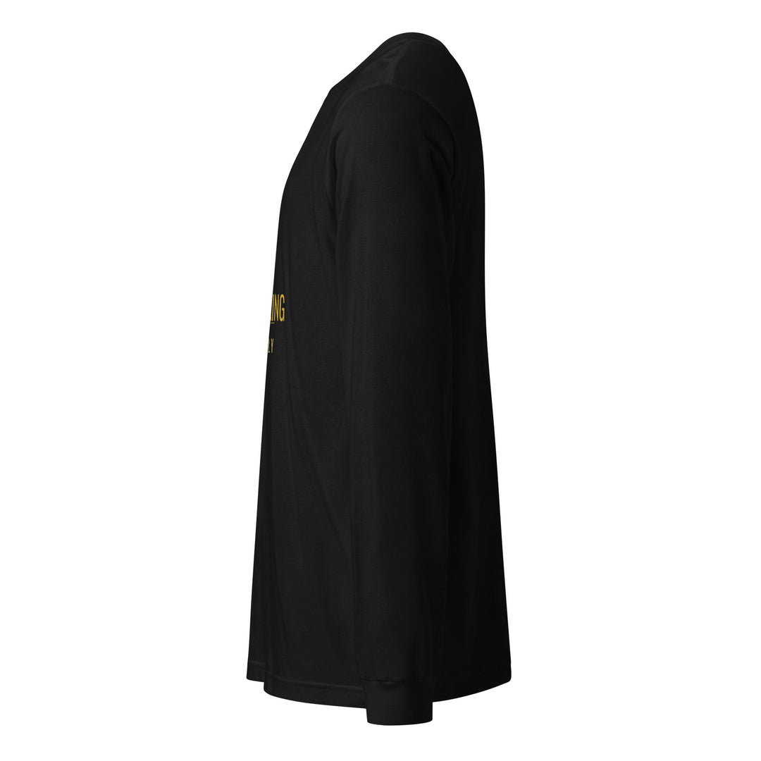 Pawn to King Long Sleeve — One Family — One Family merch, gold crowned king emblem, black and gold